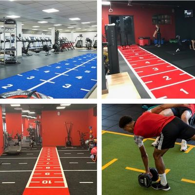 Dorelom หนา ความหนาแน่นสูง Gym Flooring หนามกีฬา ผืนหญ้าเทียม