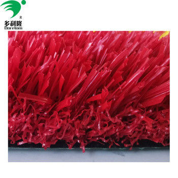 หญ้าเทียมสีสันหลากหลาย สีแดง เหลือง สีม่วง สีฟ้า และสีชมพู ความหนาแน่น 16800