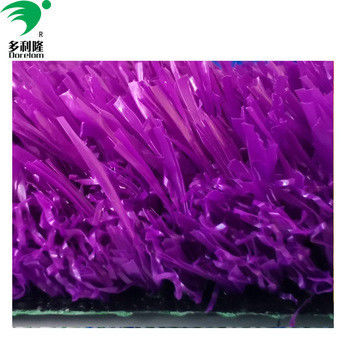 หญ้าเทียมสีสันหลากหลาย สีแดง เหลือง สีม่วง สีฟ้า และสีชมพู ความหนาแน่น 16800