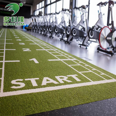 ปรับปรุงการออกกําลังกายของคุณด้วย Dorelom สีเขียวหญ้าเทียม Gym พื้น Mat และสล็อต Track