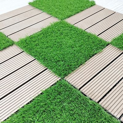 การค้าเทียมหญ้าหญ้าเทียม Interlocking การออกแบบ 3/8 นิ้ว Gauge DIY Pet Lawn Mat