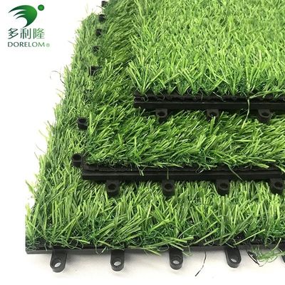 25-60 มิลลิเมตร ความสูงของค้อน พืชประดิษฐ์ที่เชื่อมตัวกระจกกับ PP NET PU Double Backing