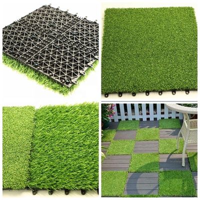 25-60 มิลลิเมตร ความสูงของค้อน พืชประดิษฐ์ที่เชื่อมตัวกระจกกับ PP NET PU Double Backing
