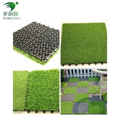 25-60 มิลลิเมตร ความสูงของค้อน พืชประดิษฐ์ที่เชื่อมตัวกระจกกับ PP NET PU Double Backing