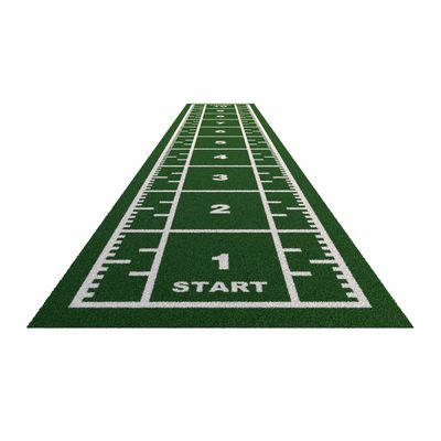 PE Gauge 3/16 Inch Outdoor Activity Artificial Grass กีฬาฟุตบอล แผ่นกีฬาด้วยสล็อต