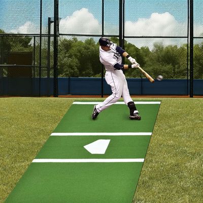 PE Monofilament PP Curly Fiber Batting Mat กติกาขนาดหญ้าสําหรับภายในภายนอก