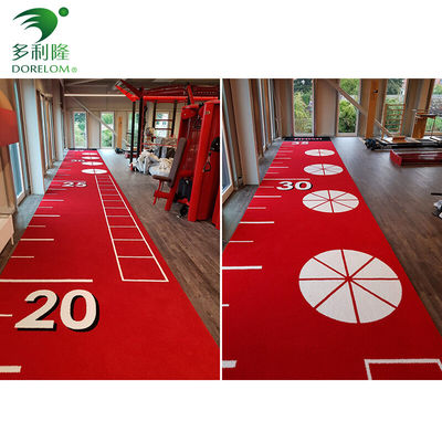 หญ้าเทียมสีเขียว PE โมโนฟิลแมน สําหรับห้องออกกําลังกาย พื้นฟูฟิตเนสในโรงเรียนอนุบาลกีฬา