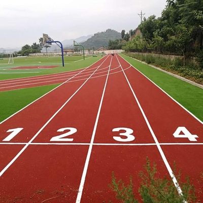 10-15 มม ความสูง หญ้าเทียมสีแดง สําหรับแบดมินตัน วิ่งทางและ Track Sport แบดมินตัน